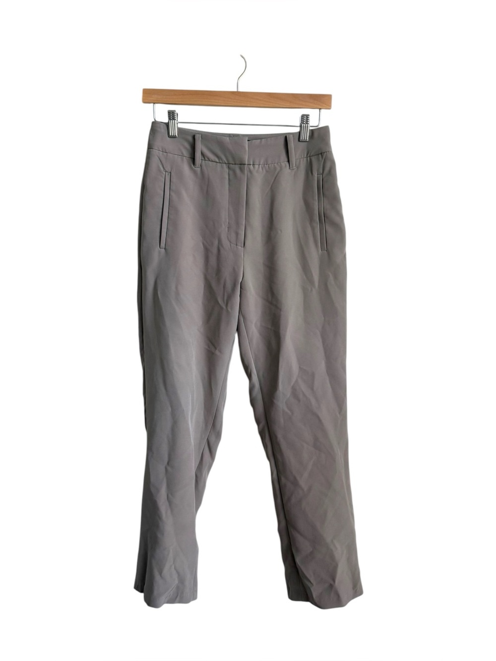 Quince Women's Performance Ankle Pants Taupe Stretch Size Small